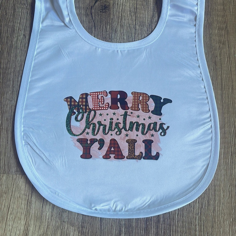 Merry Christmas Baby Feeding Bib